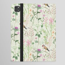 Goldfinch and Beautiful Weeds iPad Folio Case