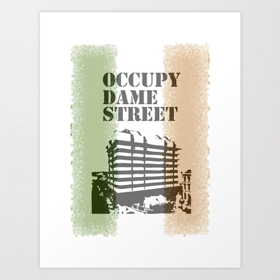 Occupy Dame Street Art Print
