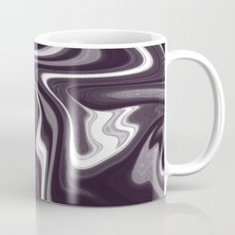 Black and White Groovy Pattern Coffee Mug