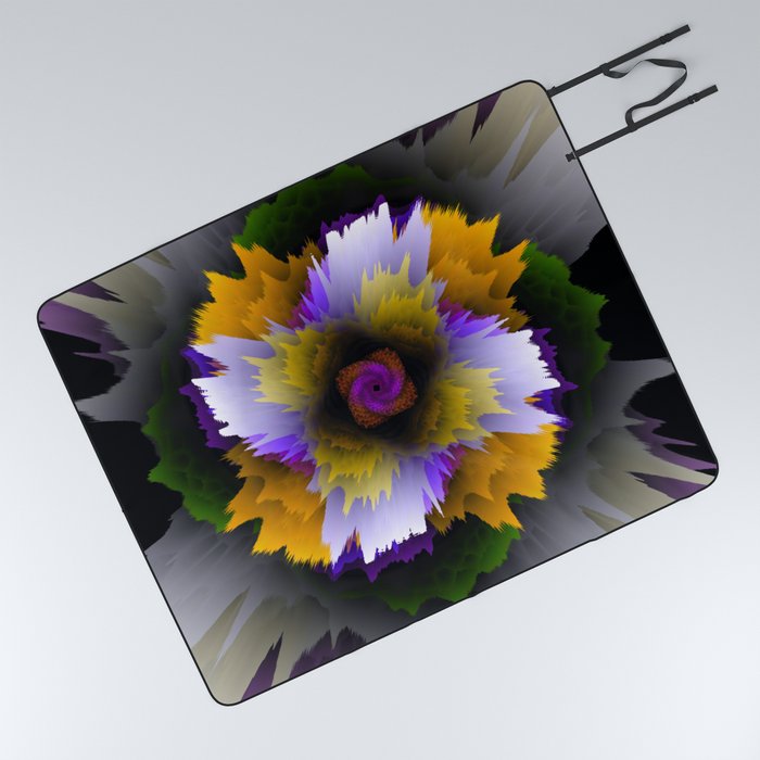 3d flower Picnic Blanket