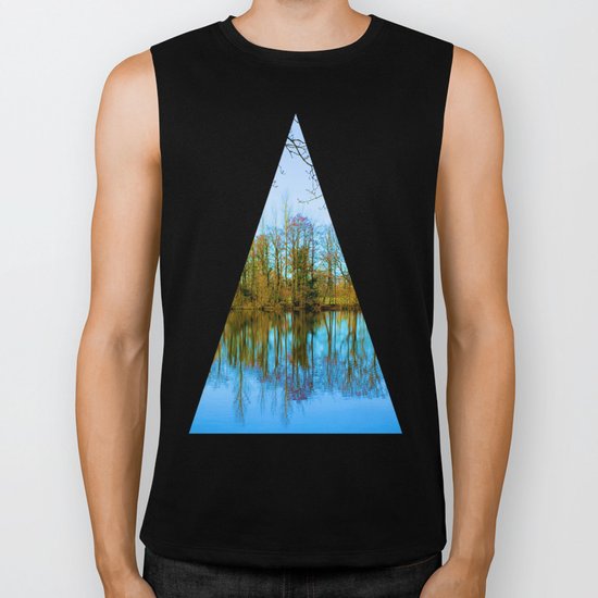 Tree Reflections Biker Tank