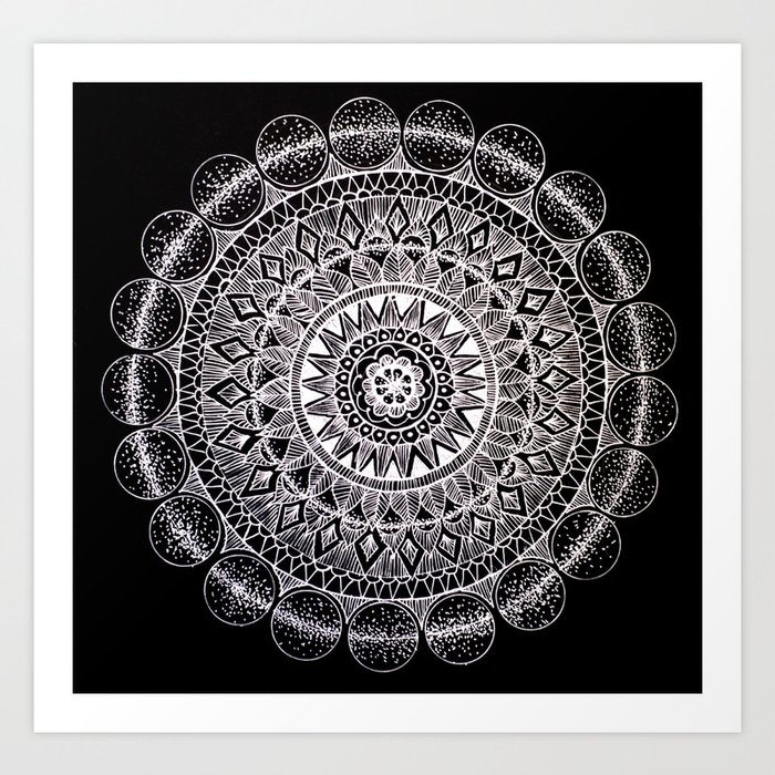 Round mandala wall cheap art