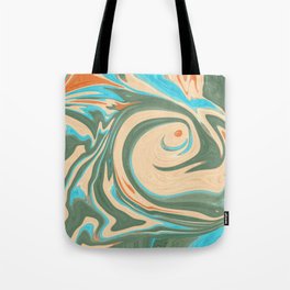Green blue abstract  Tote Bag