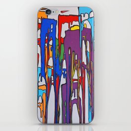 Abstract melting squares iPhone Skin