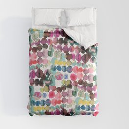 Colorful Polka Dots Ink Bleeding Comforter