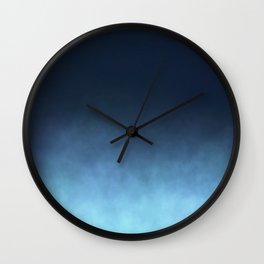 Mist - Midnight Blue Ombre Wall Clock