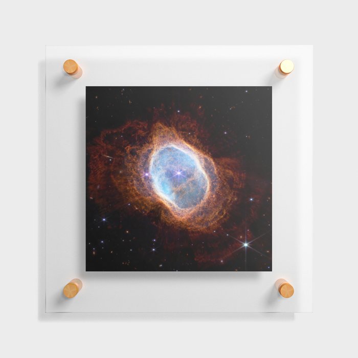 Southern Ring Nebula, NGC 3132 (James Webb/JWST) — space poster Floating Acrylic Print