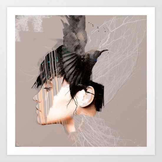 Morrigan, Celtic goddess Art Print