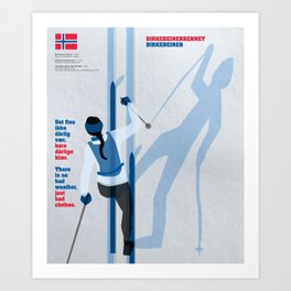 Birkebeinerrennet Birkebeiner Nordic Skiing by Dennis Weber ShreddyStudio Art Print