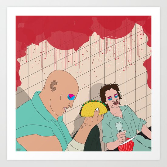 Natural Born Tacos Art Print