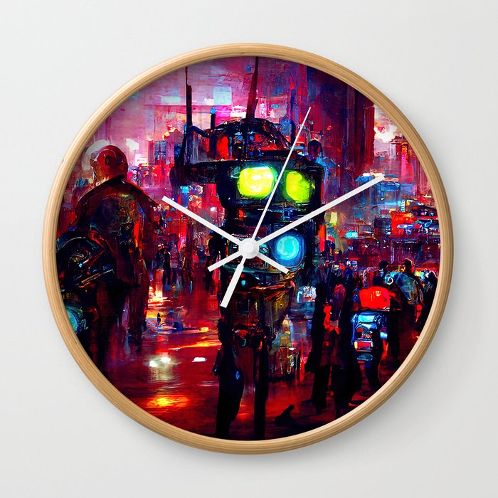 Robo-City Wall Clock