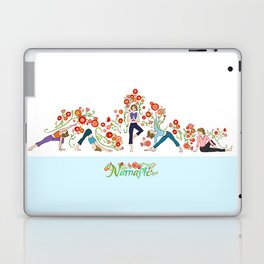 Yoga Girls_Growing With Poses_Robin Pickens Laptop & iPad Skin