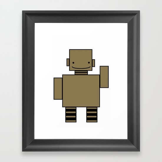 Robot Framed Art Print