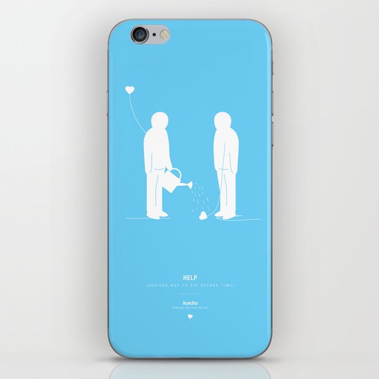 Help - Advices not to die before time iPhone Skin