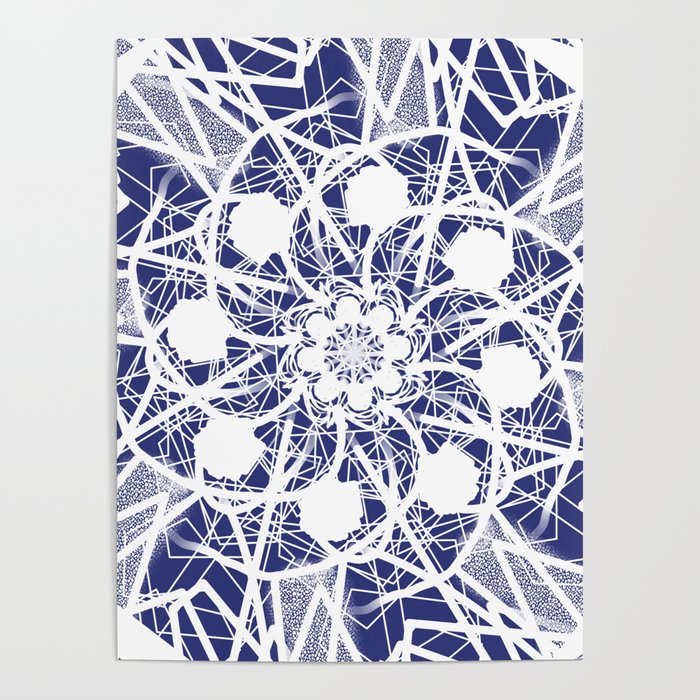 Navy and Lace  Poster