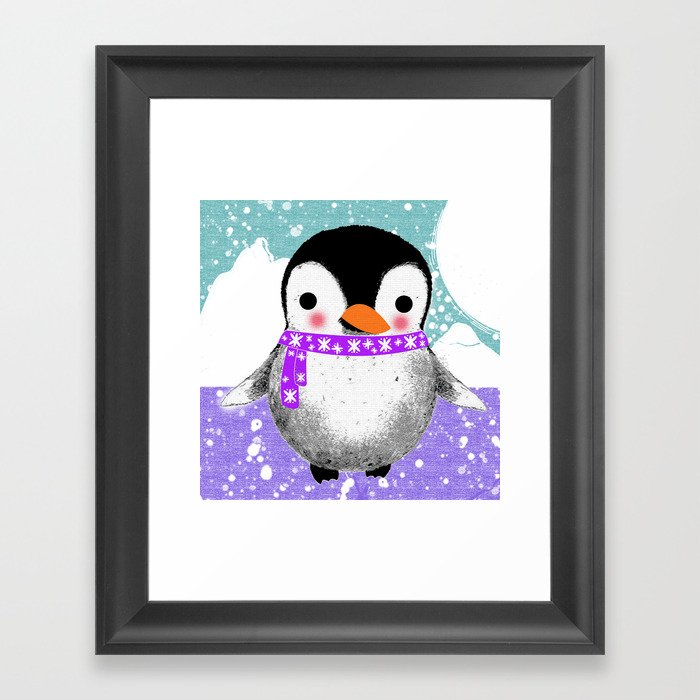 Baby Penguin Framed Art Print