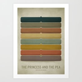 The Princess and the Pea Art Print