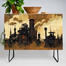 A world enveloped in pollution Credenza