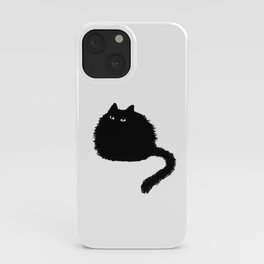 Black cat iPhone Case