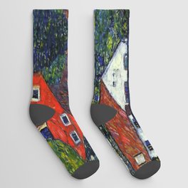 Gustav Klimt - Houses at Unterach on the Attersee Socks