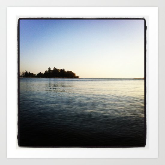 Calm beach Art Print