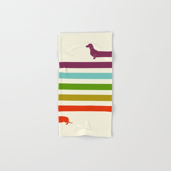 (Very) Long Dachshund Hand & Bath Towel