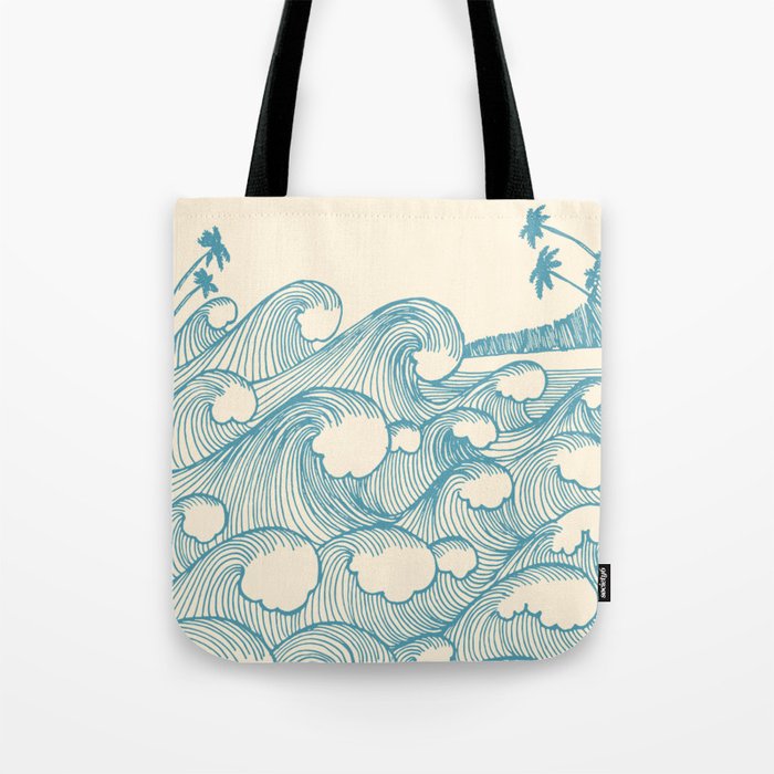 Waves Tote Bag