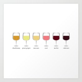 Wine Spectrum Art Print