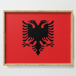 Flag of Albania - Albanian Flag Serving Tray