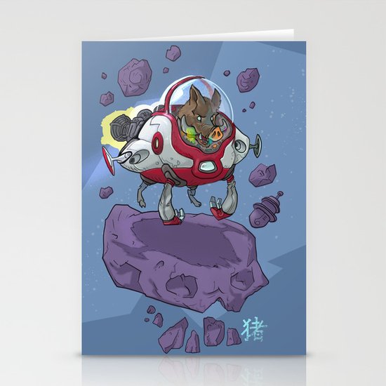 Astro Zodiac Force 12: Boar Stationery Cards