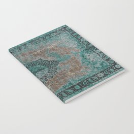 oriental blue green rug Notebook