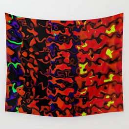 Retro Red Wall Tapestry
