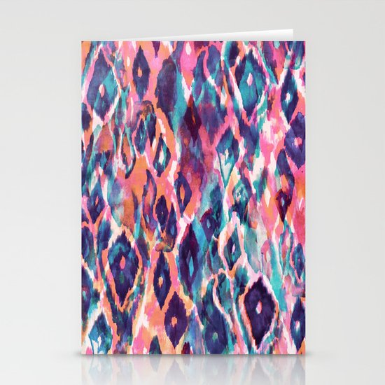 Mystical Ikat Stationery Cards