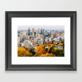 Fall in Montréal Framed Art Print