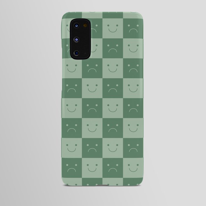 Plaid of Emotions pattern sage Android Case