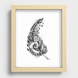 Sea Feather Recessed Framed Print