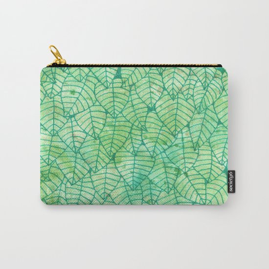 Green foliage Carry-All Pouch