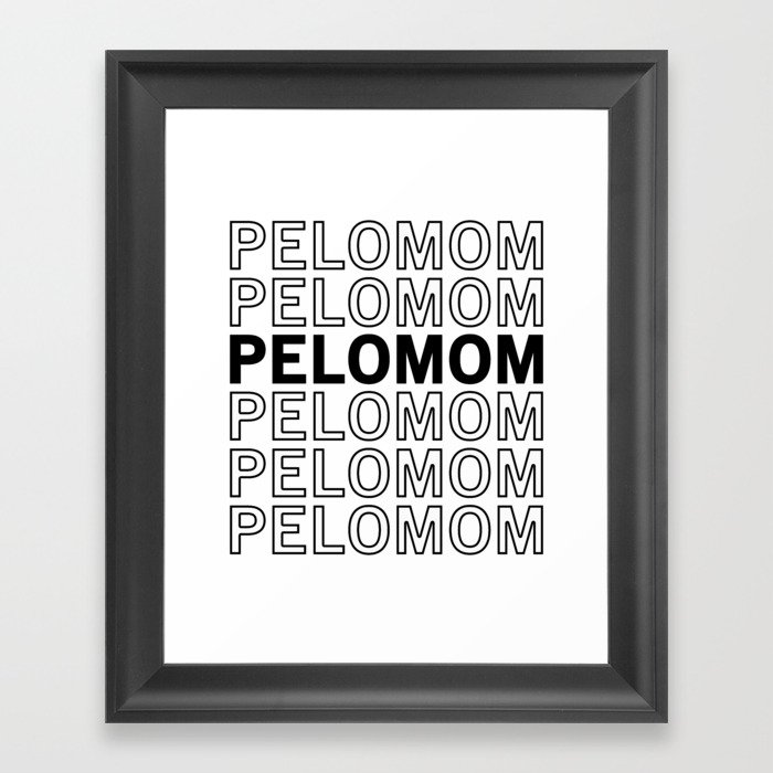 Pelo Mom Framed Art Print
