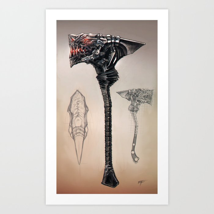 Apocalyptic Dragonmaul Art Print