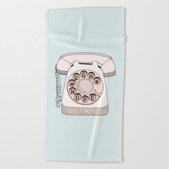 Phone Call Beach Towel