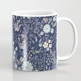Star Sapphire Floral Coffee Mug