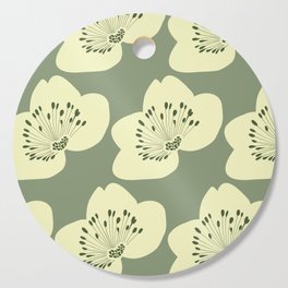 Days of Color - White Helleborus Cutting Board