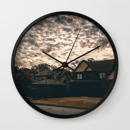Empty Houses Wall Clock