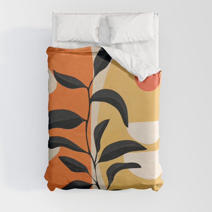Warmth in the Abstract Space 3 Duvet Cover