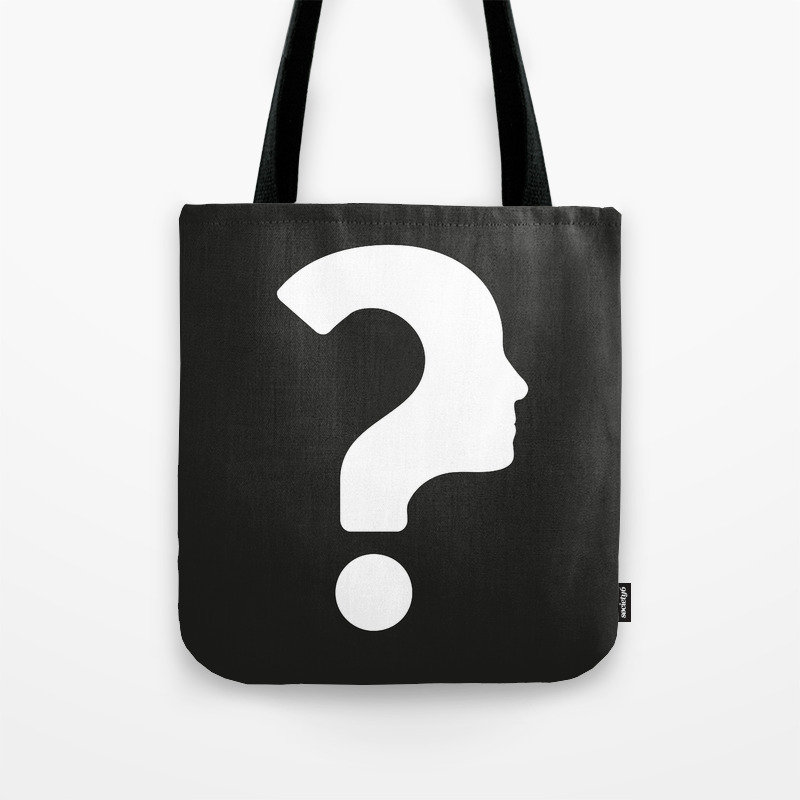Human Face With Question Mark Tote Bag By Dzxy Society6