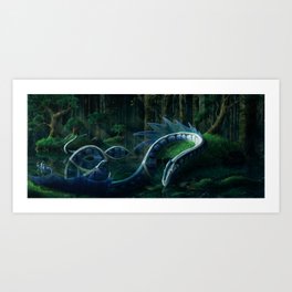 Aqua Elementalis Art Print | Painting, Nature, Illustration, Digital 