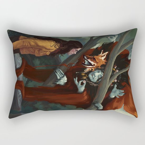 The Old Fox Rectangular Pillow