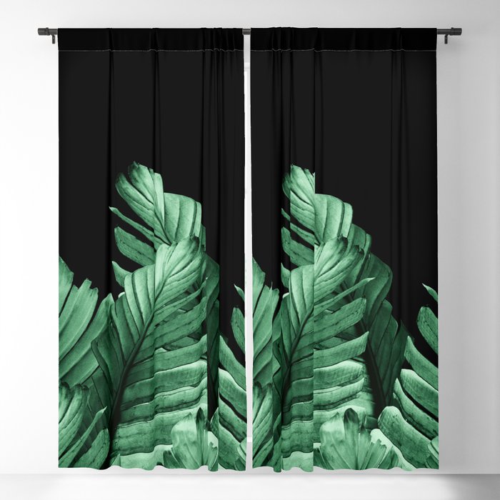 Green Banana Leaves Dream #2 #tropical #decor #art #society6 Blackout Curtain