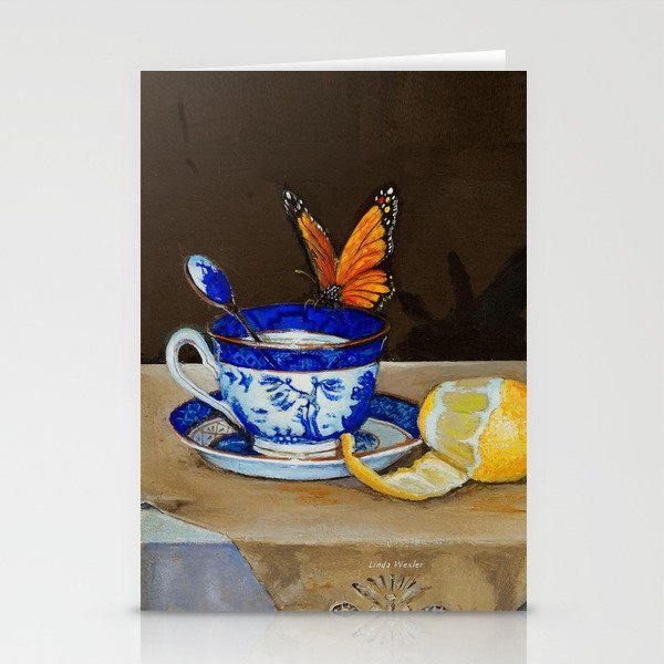 Teacup with Butterfly Stationery Cards