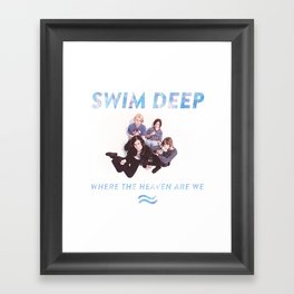 swim deep Framed Art Print